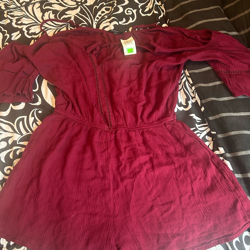 Burgundy Kids One Piece